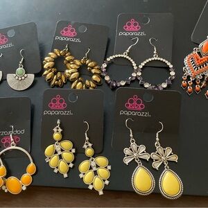 Paparazzi Yellow and Gold Earrings Collection
